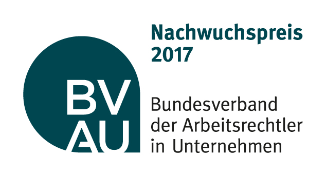 Read more about the article Verhandlungsteam Sozialpartnerschaft: Ausgezeichnet mit dem Nachwuchspreis 2017 des Bundesverbandes der Arbeitsrechtler in Unternehmen
