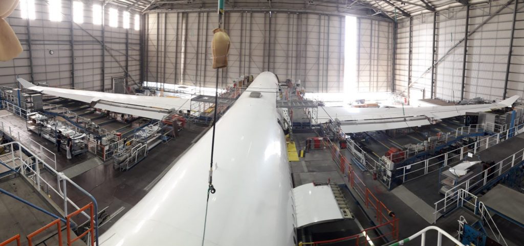 A340-600 im Dock