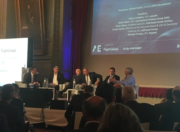 My personal highlight so far has been a CEO summit organized by A4E on March 6, only two weeks after I started my internship. The picture shows the final CEO debate with Johan Lundgren (easyJet), Willie Walsh (IAG), Carsten Spohr (LHG), Pieter Elbers (KLM) &amp; Michael O'Leary (Ryanair). Impressive experience!