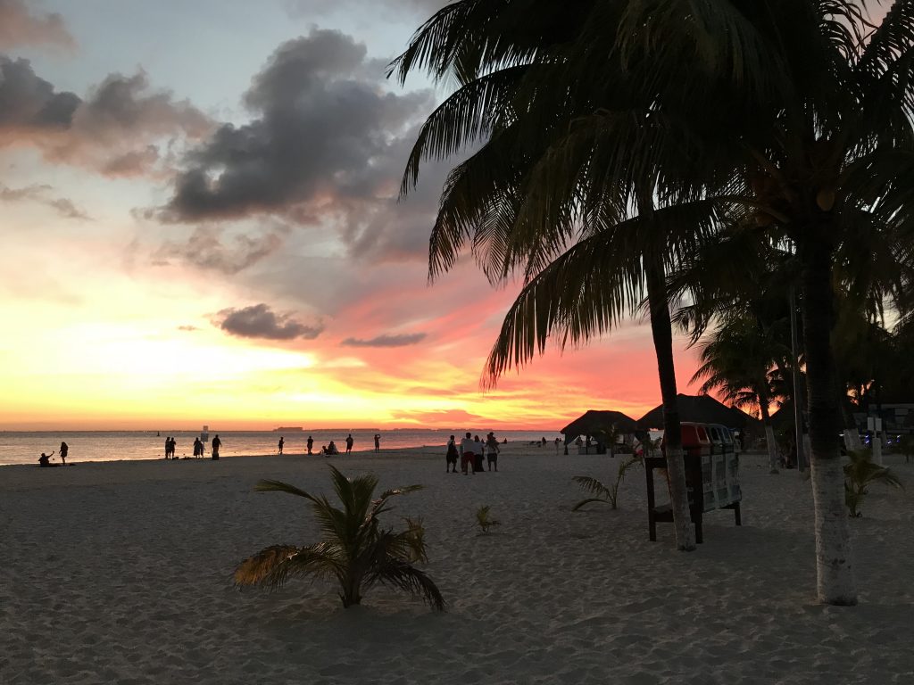 Sonnenuntergang auf der Isla de mujeres
