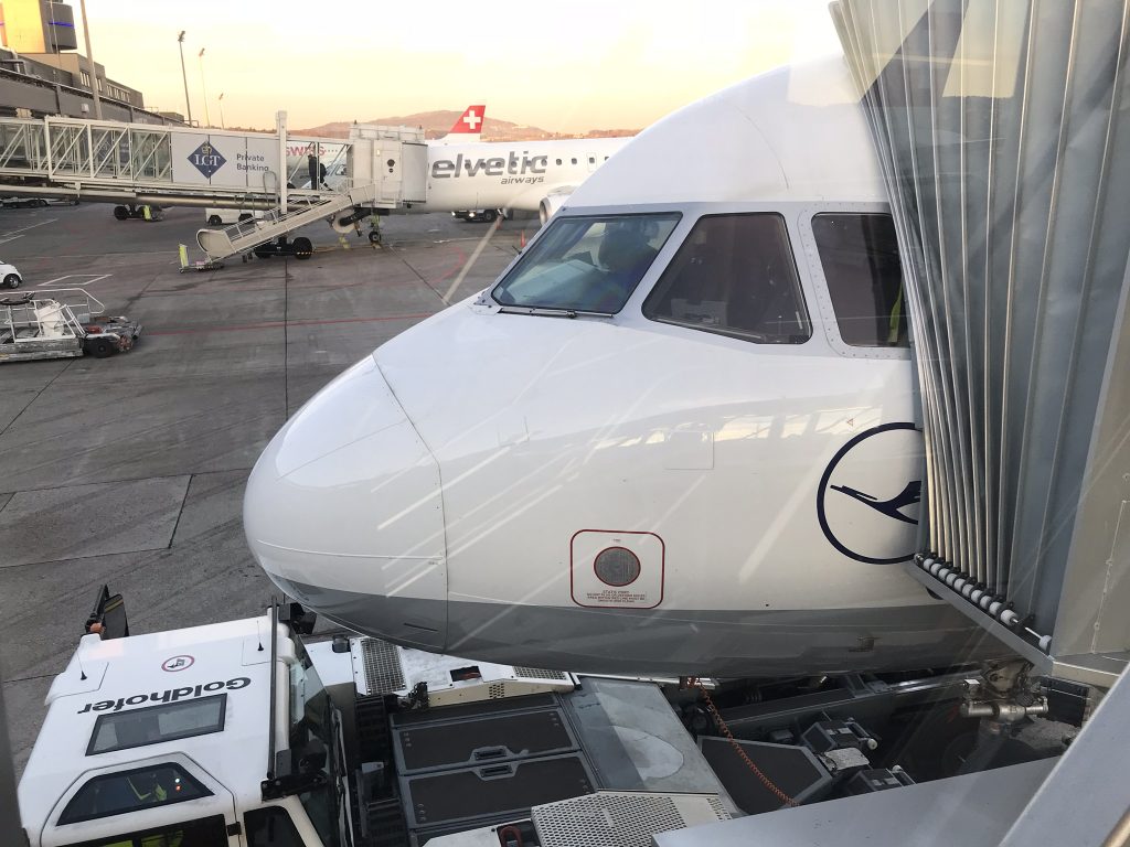 Unser Airbus A321 auf dem Flughafen Zürich