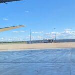 Blick aus dem Hangar