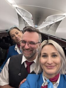 Selfie time with Volkan and Melanie – reunions are always special